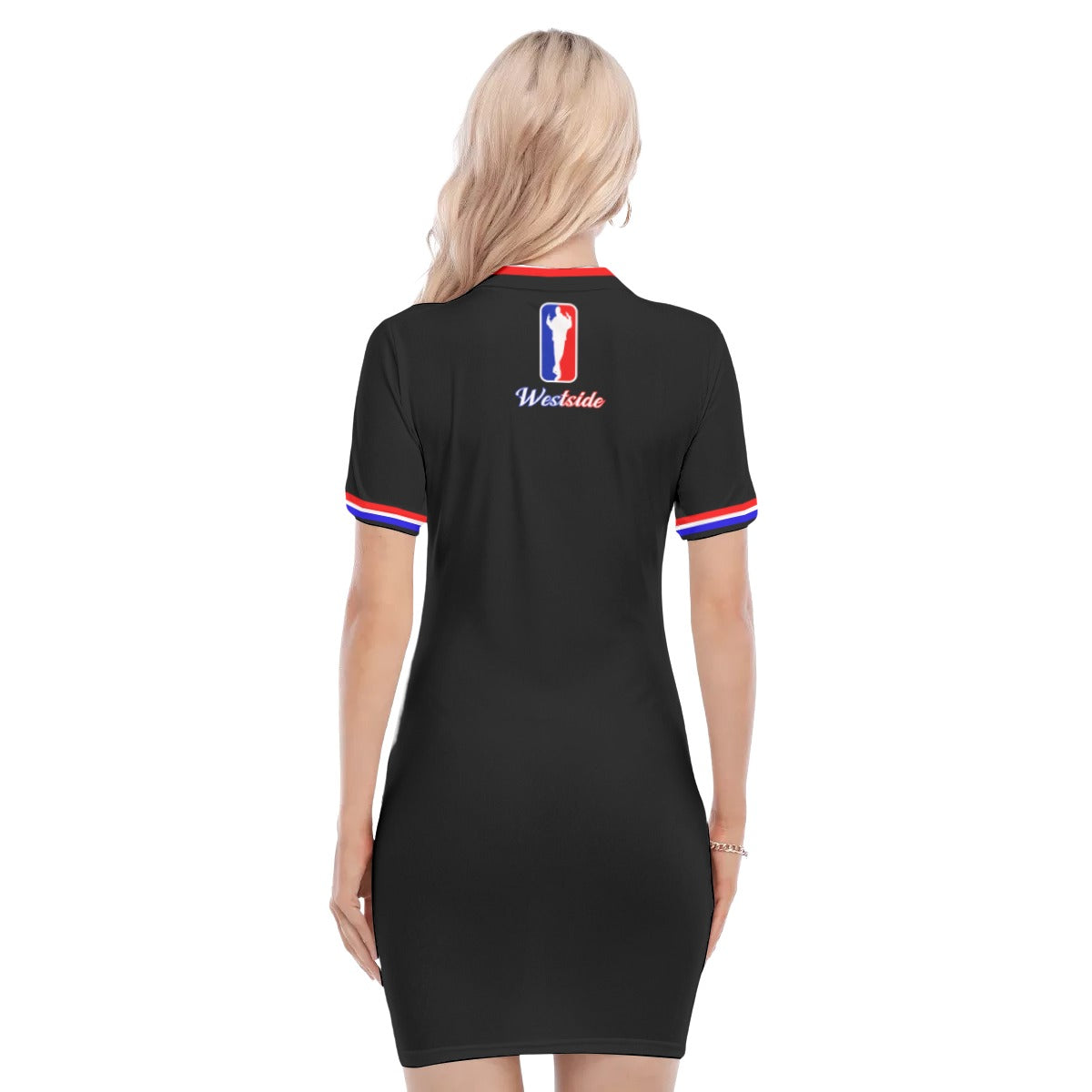 WESTSIDE BLC Women's Polo Collar Dress