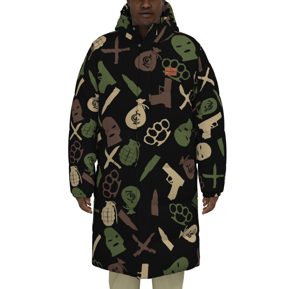 DRILLIN ARMY Unisex Long Down Jacket