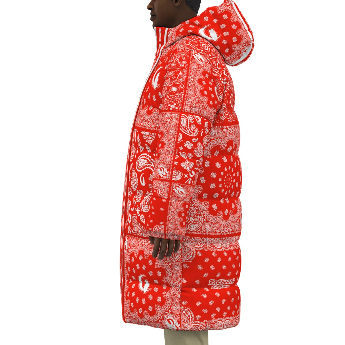 BANDANA MIX Bs'UP Unisex Long Down Jacket
