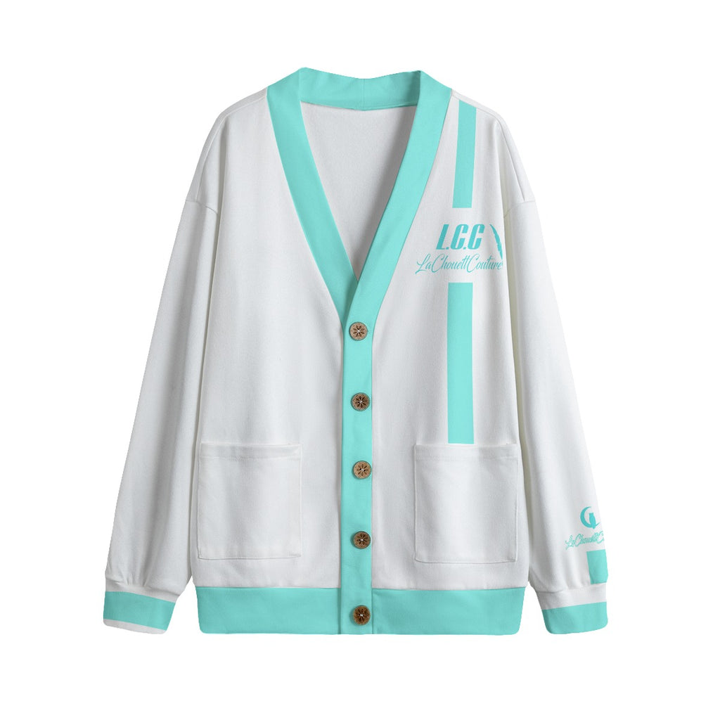 SALE SUD Unisex V-neck Cardigan With Button Closure
