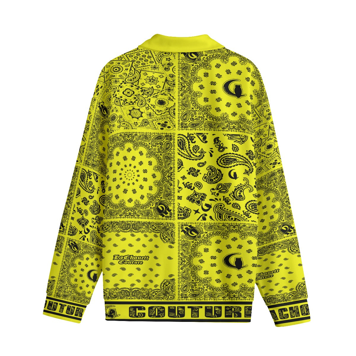 BANDANA MIX L.K Unisex Lapel Collar Sweater