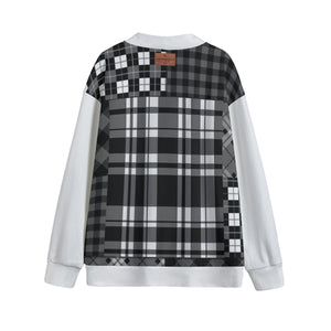 FLEXIN FLANNEL WHT Unisex Cardigan With Button Closure