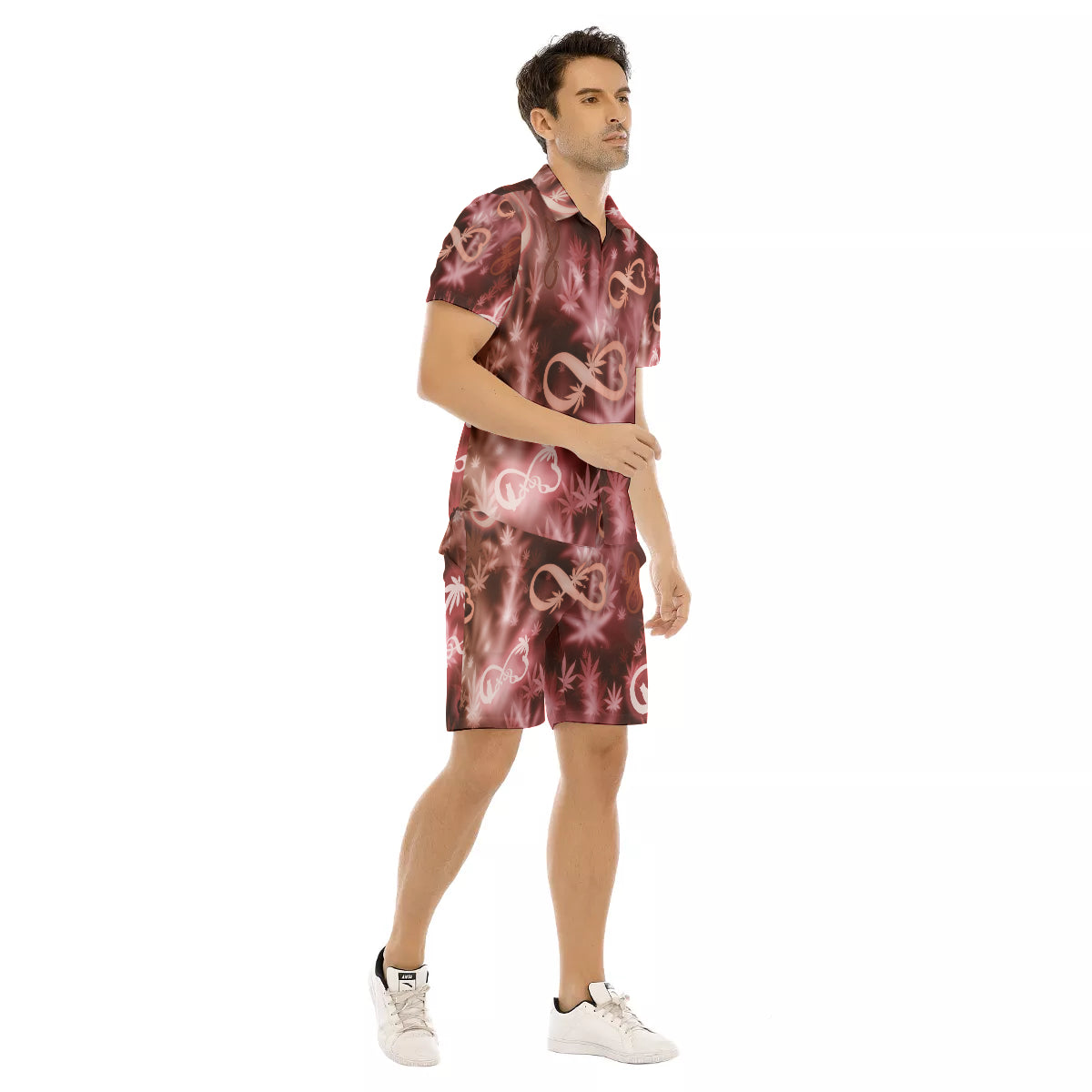 INFINITY RED Men's Short Sleeve Shirt Sets