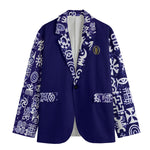 ADINKRA MXBLUE1 Men's Casual Blazer