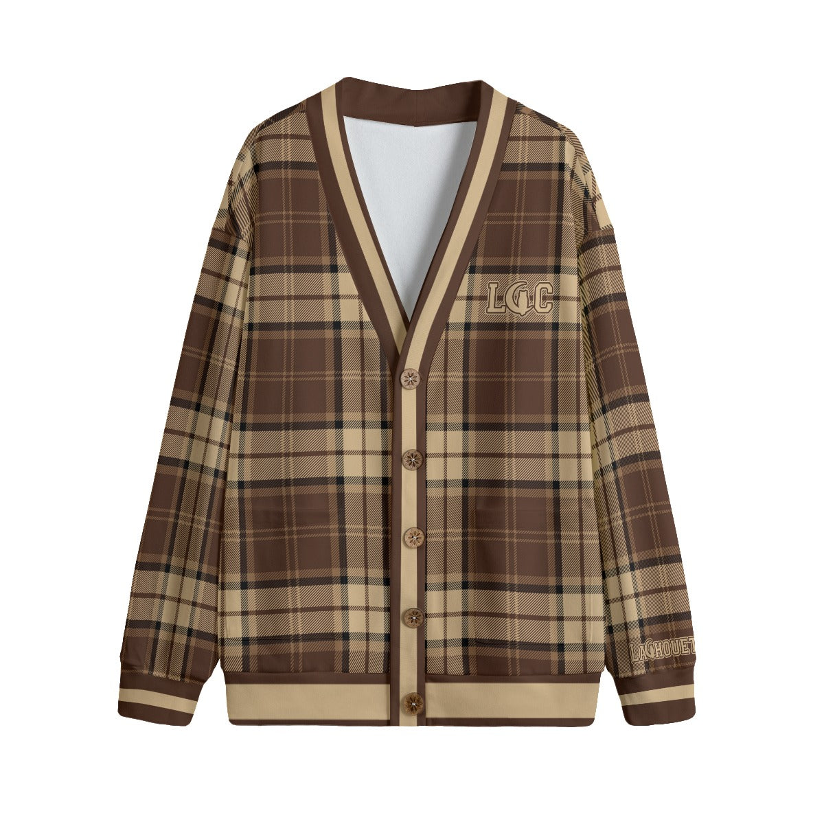 BROWNSIDE Unisex V-neck Cardigan With Button Closure