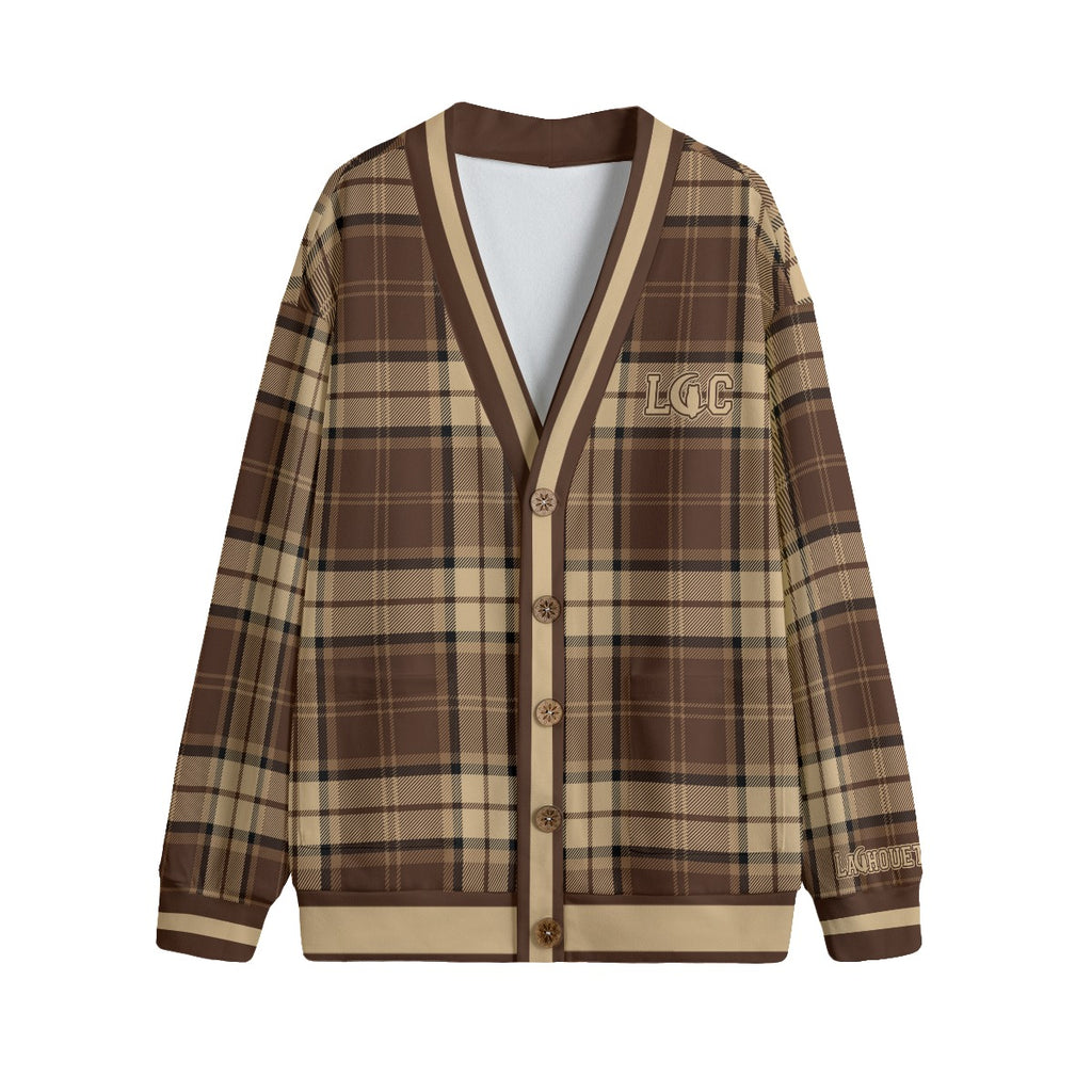BROWNSIDE Unisex V-neck Cardigan With Button Closure