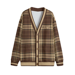 BROWNSIDE Unisex V-neck Cardigan With Button Closure