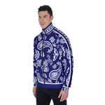 BANDANA PAISLEY NAVY Men's Stand Collar Jacket