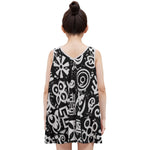All-Over Print Kid's Sleeveless Dress | 180GSM Cotton