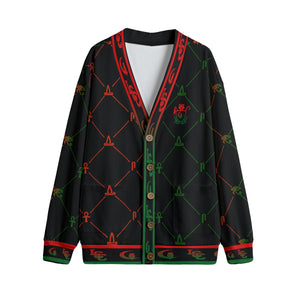 A.U.S RBG DELUXE BLC Unisex Cardigan With Button Closure