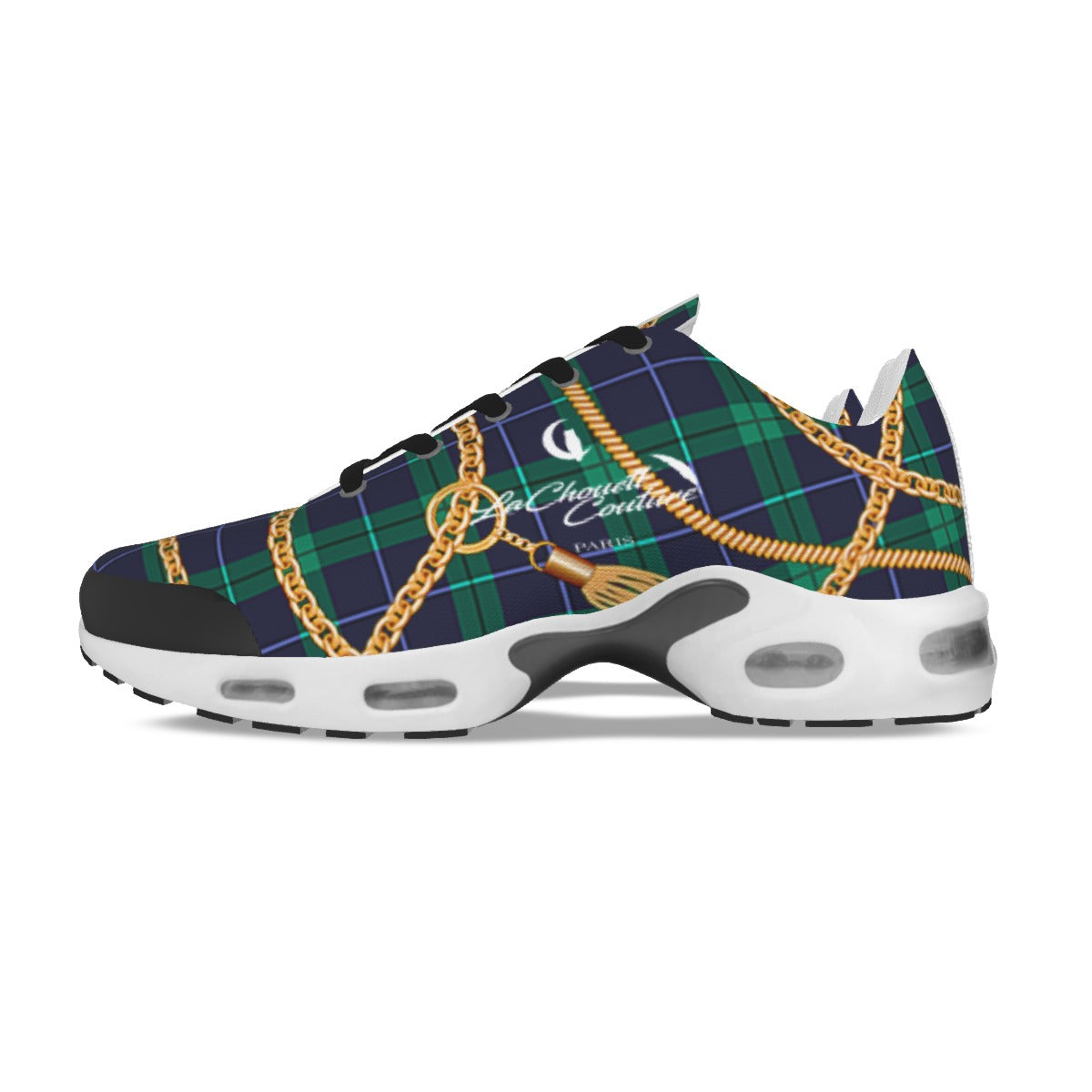 PLAID IN GOLD Men's Air Cushion Shoes