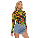 KENTE BUTAN Women's Mesh T-shirt