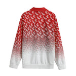 LCC NEW RICH RED Unisex Lapel Collar Sweater