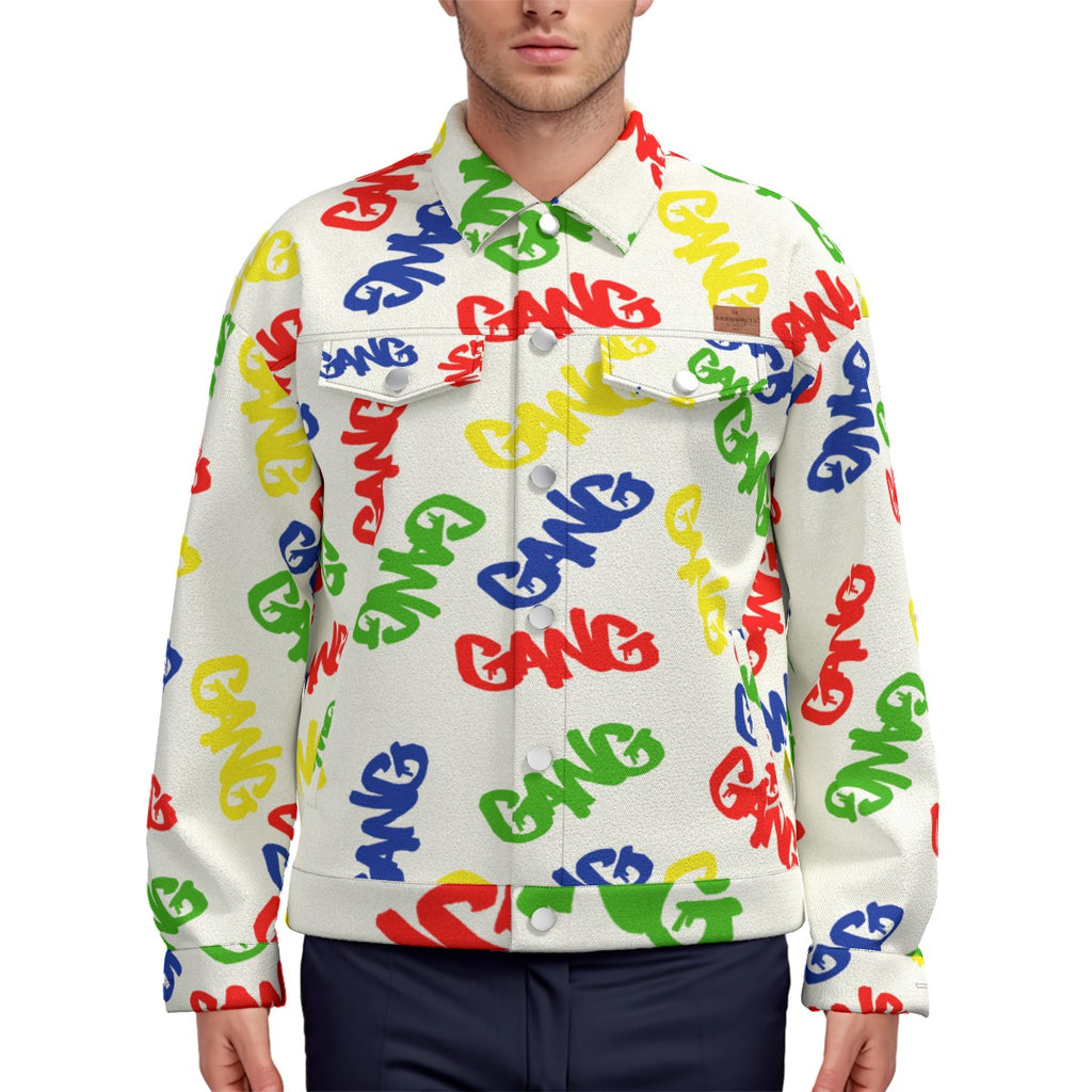 GANG X3COLOR Unisex Lapel Jacket  Cotton