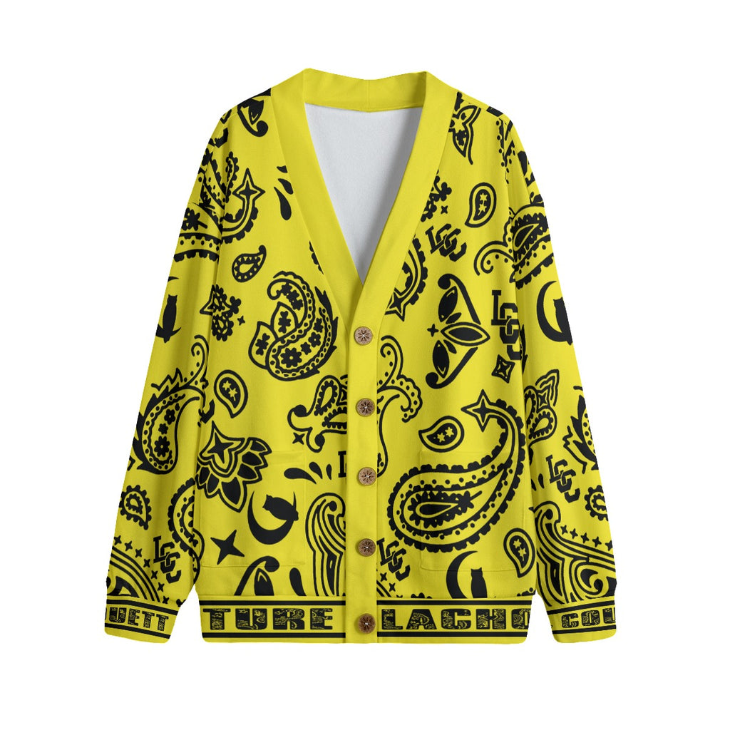 BANDANA PAISLEY L.K Unisex Cardigan With Button Closure
