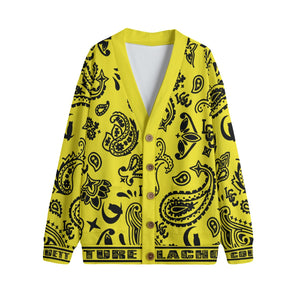 BANDANA PAISLEY L.K Unisex Cardigan With Button Closure