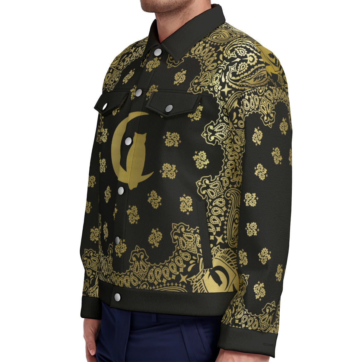 BANDANA GOLD Unisex Lapel Jacket