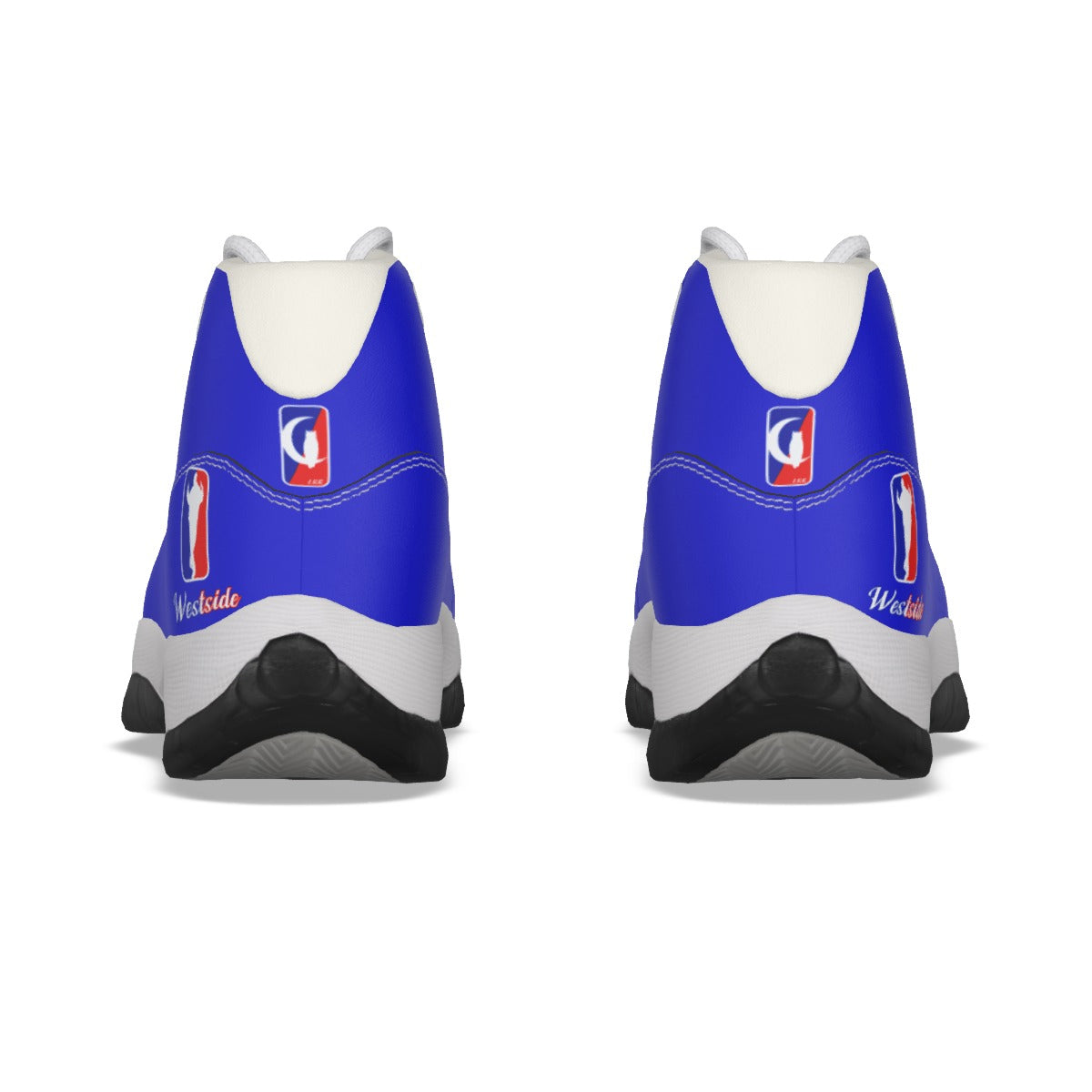 WESTSIDE BLUE Men's High Top Basketball Shoes