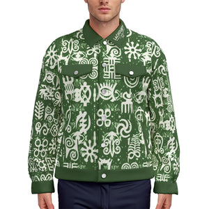 ADINKRA MIXKAKI Unisex Lapel Jacket