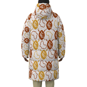 LCC WARRIOR WHT Unisex Long Down Jacket