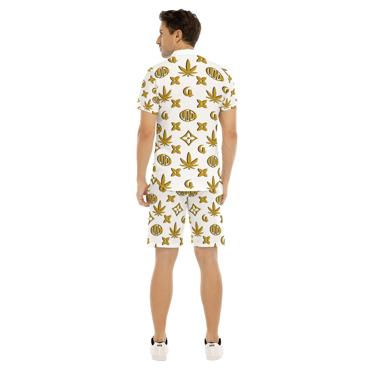 LCC WEEDY CREAM Men's Short Sleeve Shirt Sets