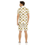 LCC WEEDY CREAM Men's Short Sleeve Shirt Sets