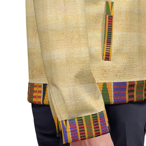 NIL KENTE Unisex Lapel Jacket