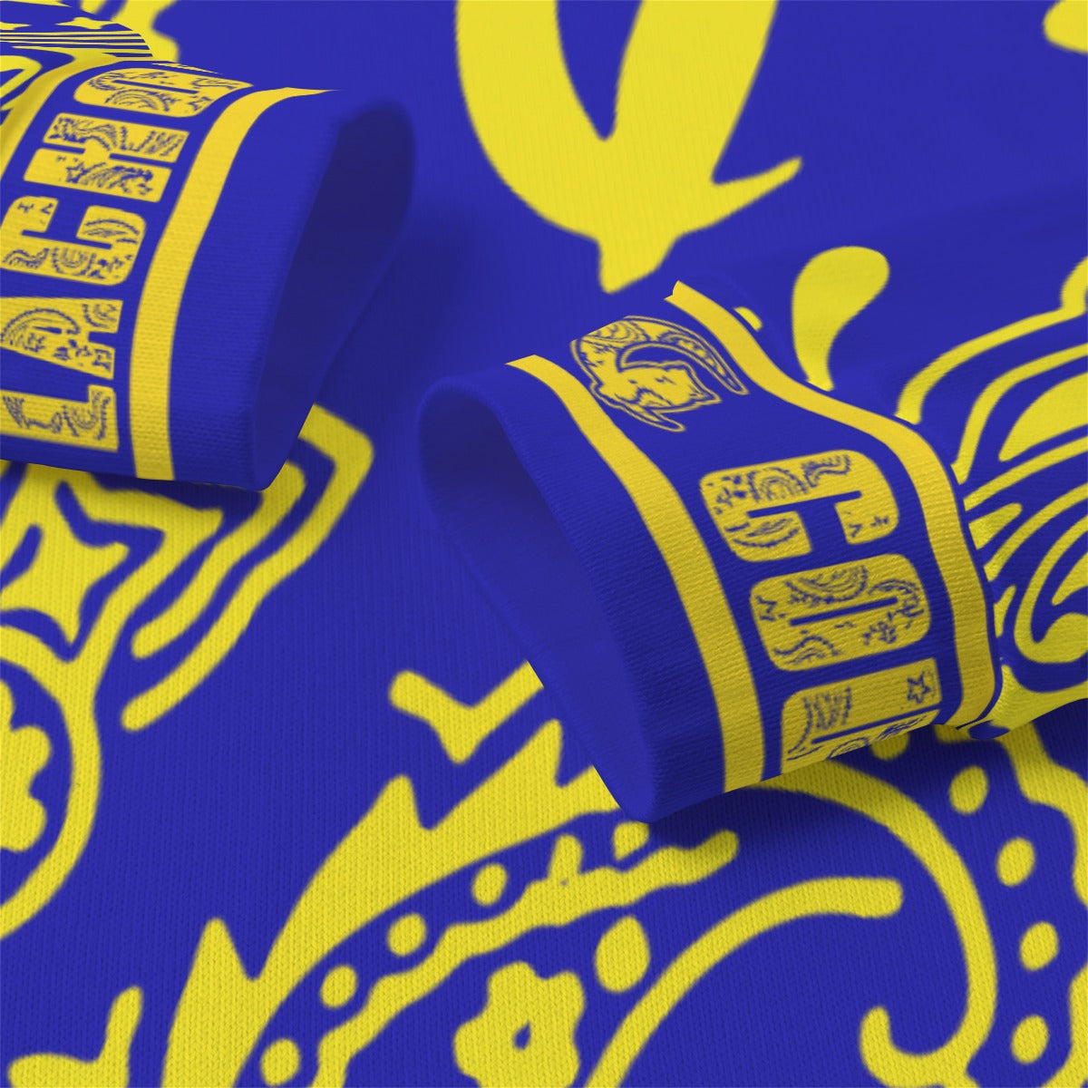 BANDANA PAISLEY SLAUSON Unisex Turtleneck Knitted Fleece Sweater