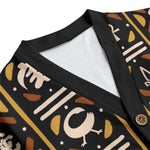 BOGOLAN KMT Unisex V-neck Knitted Fleece Cardigan With Button Closure