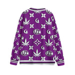 WEEDY LCC GRAPES Unisex V-neck Cardigan With Button Closure