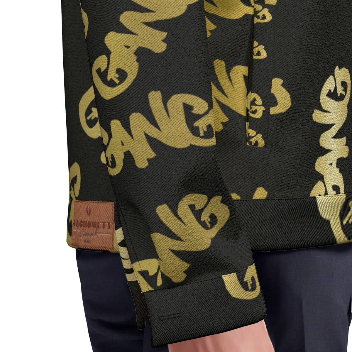 GANG X3 GLD Unisex Lapel Jacket  Cotton