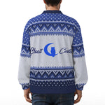 LCC KNITTED BLUE Unisex Cardigan With Button Closure