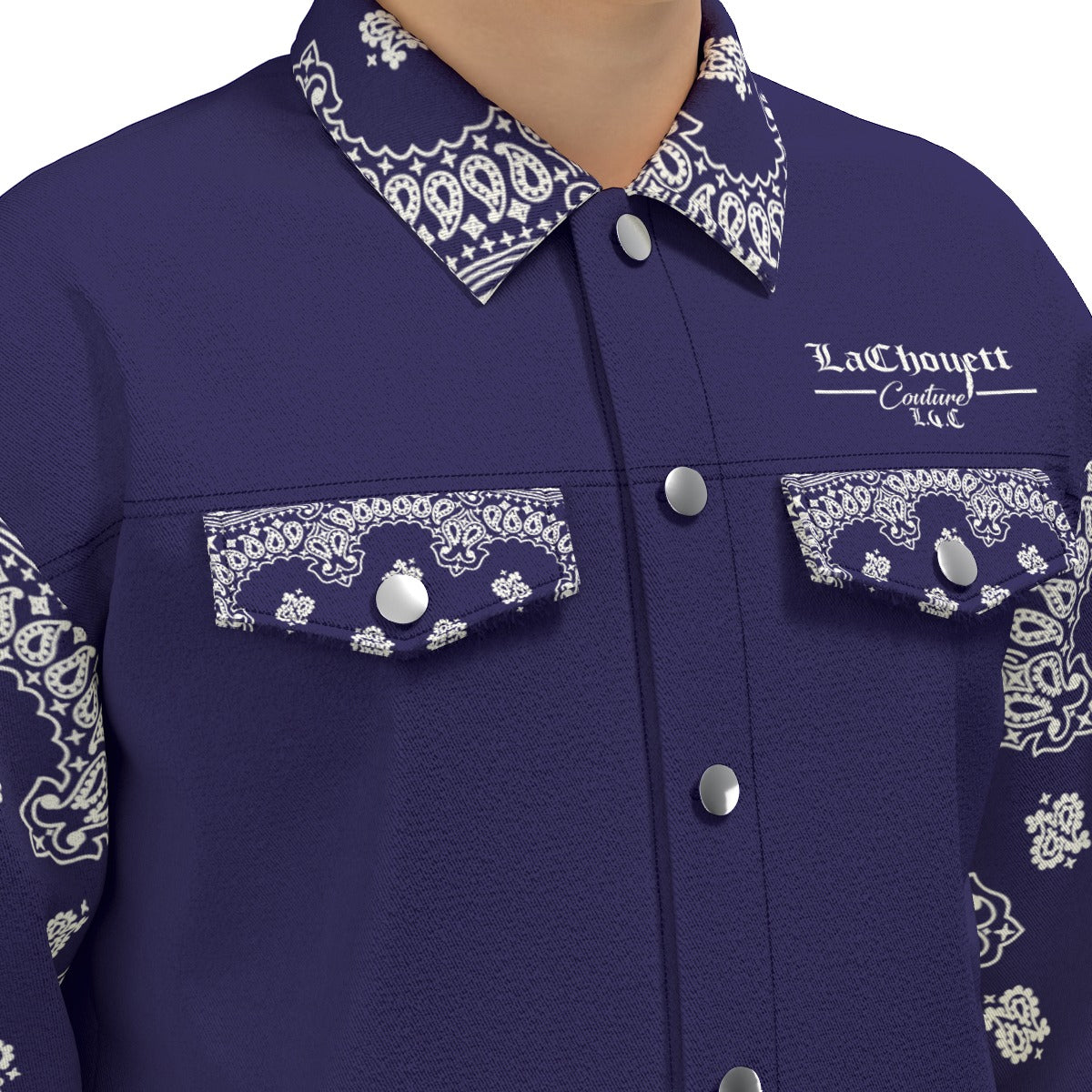 BANDANA V.I.P NAVY Unisex Lapel Jacket