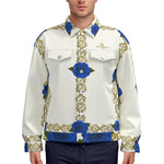 BLUE ROSES LCC Unisex Lapel Jacket Cotton