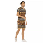 AFRIKA ORNEMENT Men's Short Sleeve Shirt Sets
