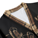 La Vida Loca Unisex V-neck Cardigan With Button Closure