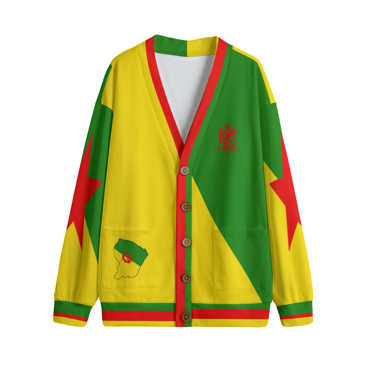 Yana Flag Unisex Knitted Cardigan