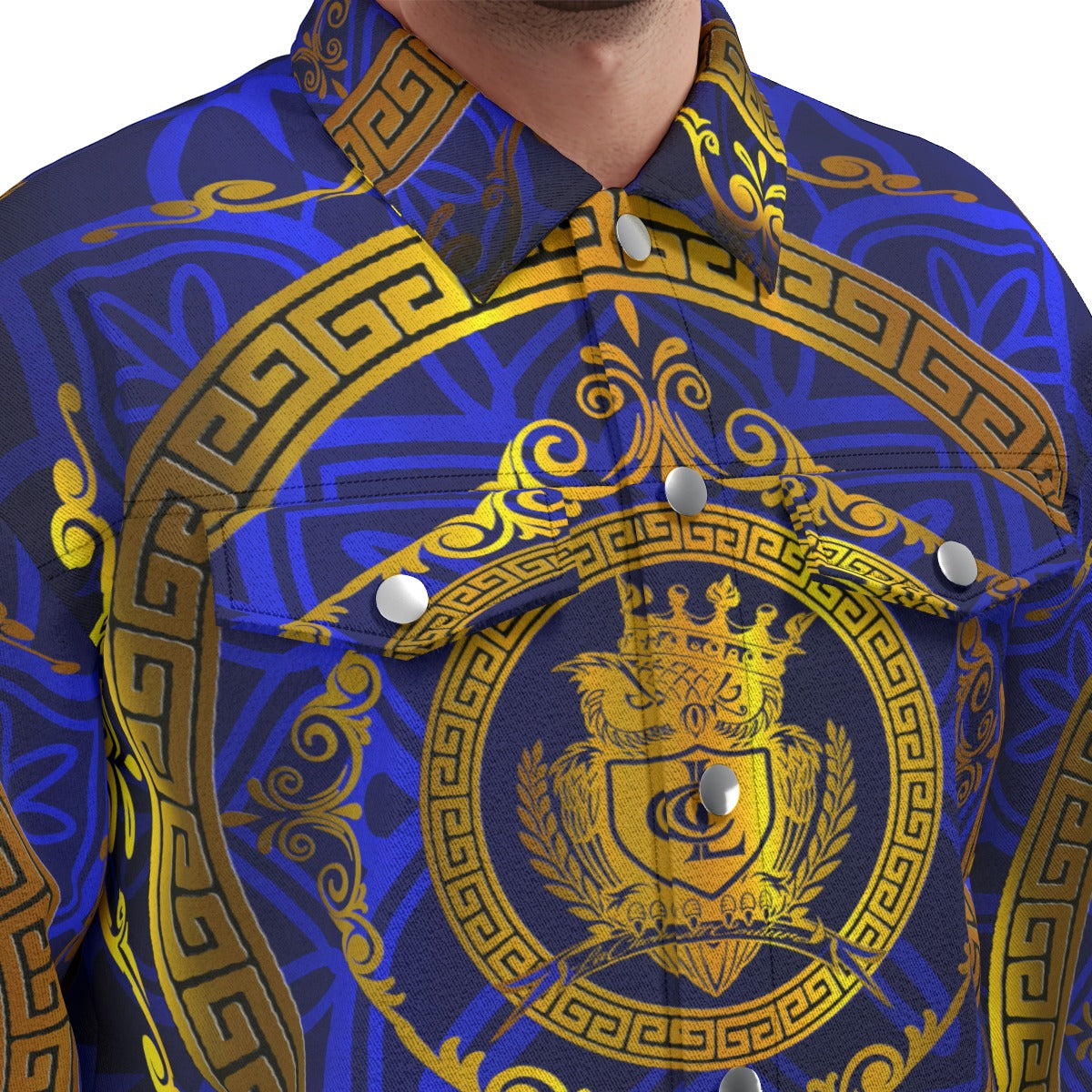 LCC RICH BLUE Unisex Lapel Jacket