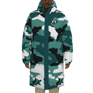 CAMOUFLAGE MORPH Unisex Long Down Jacket
