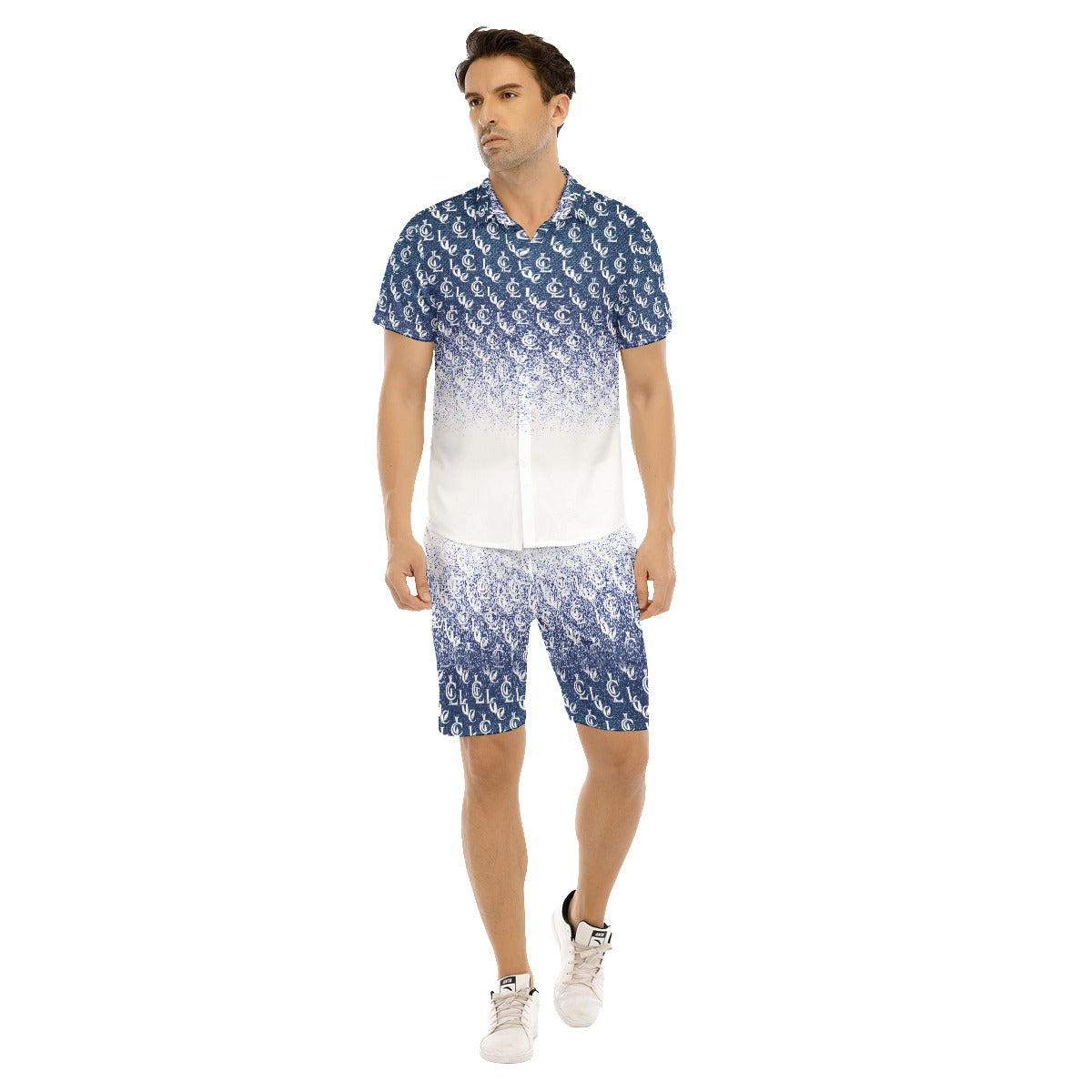 LCC NEW RICH DENIM Men's Short Sleeve Shirt Set