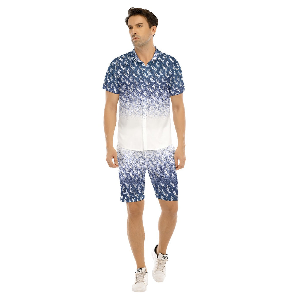 LCC NEW RICH DENIM Men's Short Sleeve Shirt Set