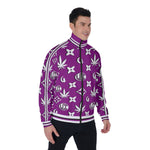 LCC WEEDY PRPLE Men's Stand Collar Jacket