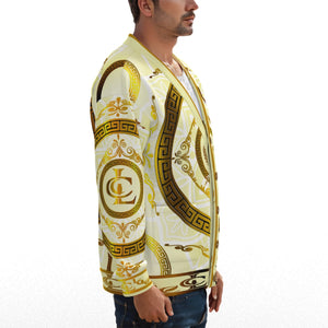 LCC RICH WHT Unisex V-neck Cardigan
