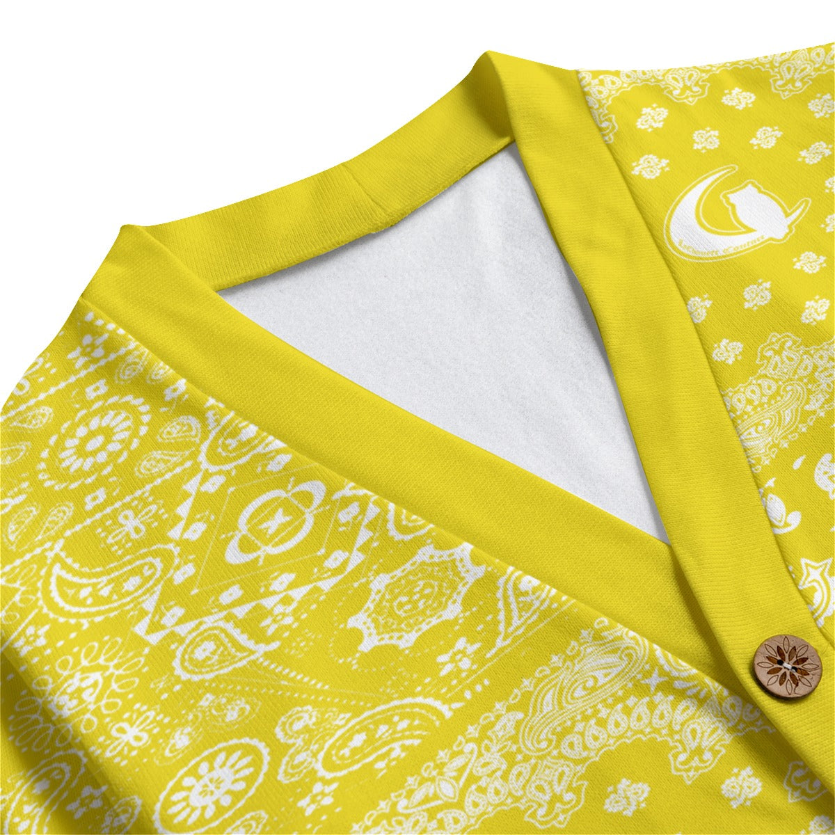 BANDANA MIX L.K Unisex V-neck Cardigan With Button Closure