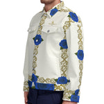 BLUE ROSES LCC Unisex Lapel Jacket Cotton