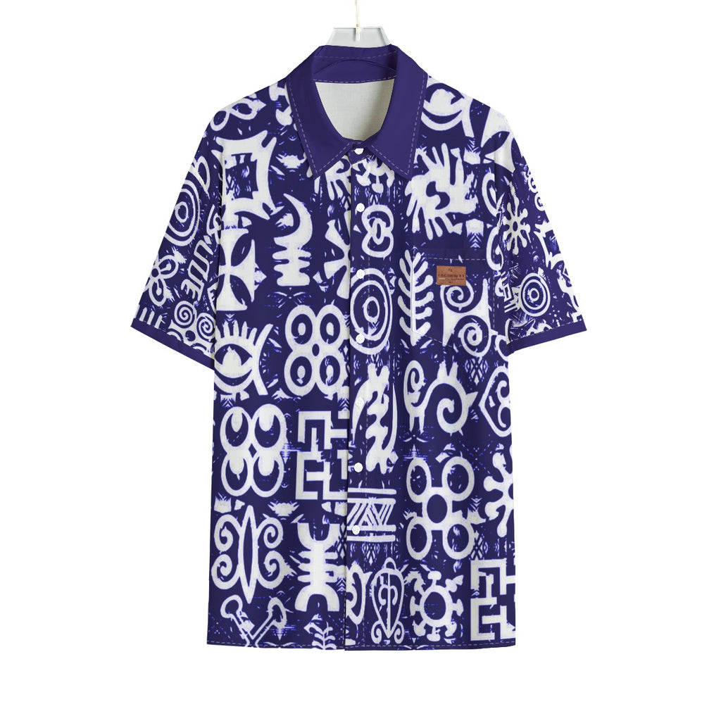 ADINKRA MXBLUE Men's Shirt With Pocket