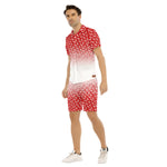 LCC NEW RICH RED Men's Short Sleeve Shirt Set