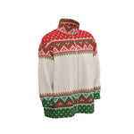 LCC KNITTED XMAS Unisex Stand Collar Zipped Thick Jacket