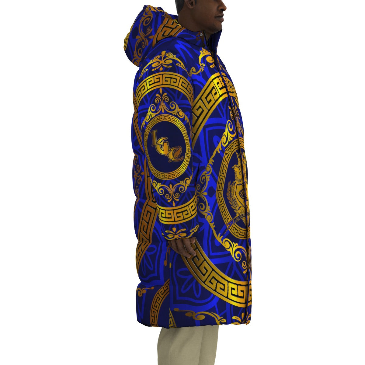 LCC RICH BLUE Unisex Long Down Jacket