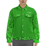 BANDANA VIRAL GREEN Unisex Lapel Jacket